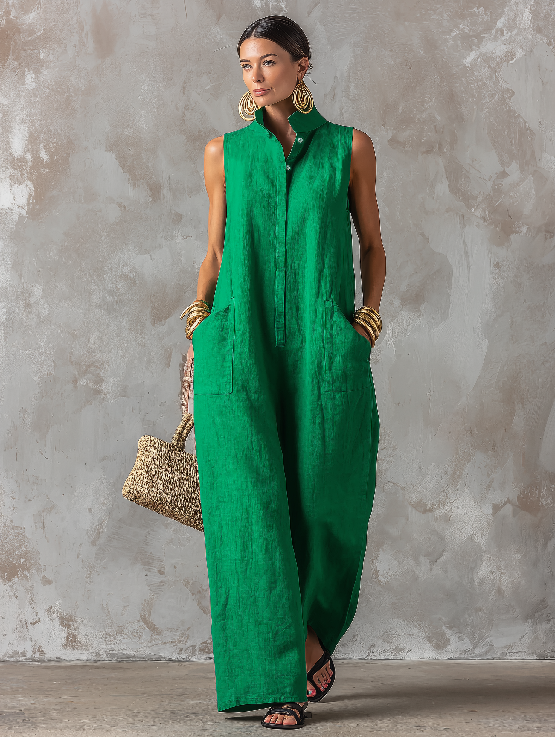 Claire | Elegante jumpsuit zonder mouwen
