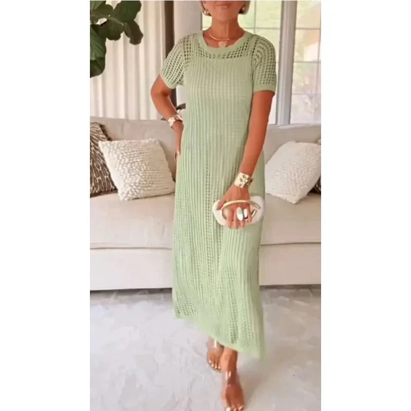 Cecilia Cut-Out Lange Maxi Jurk + Gratis Binnenjurk
