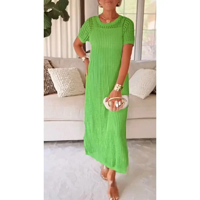 Cecilia Cut-Out Lange Maxi Jurk + Gratis Binnenjurk