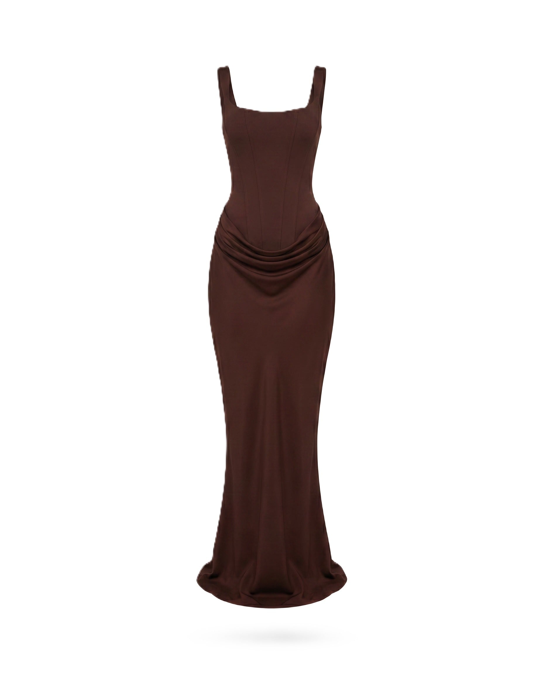 Body Frame | Bodycon midi-jurk met vierkante hals