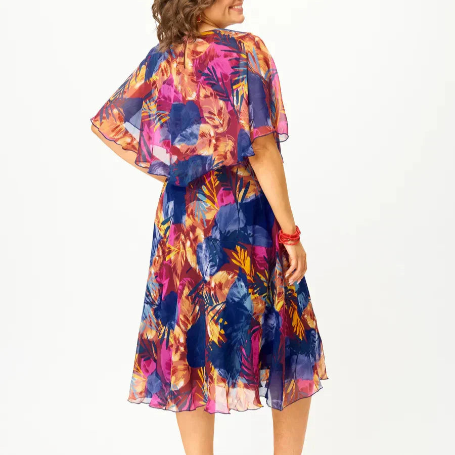 Vivian Comfortabele Plus Size Chiffon Jurk