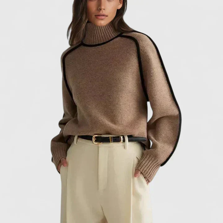 Donna | Elegante hoge hals trui