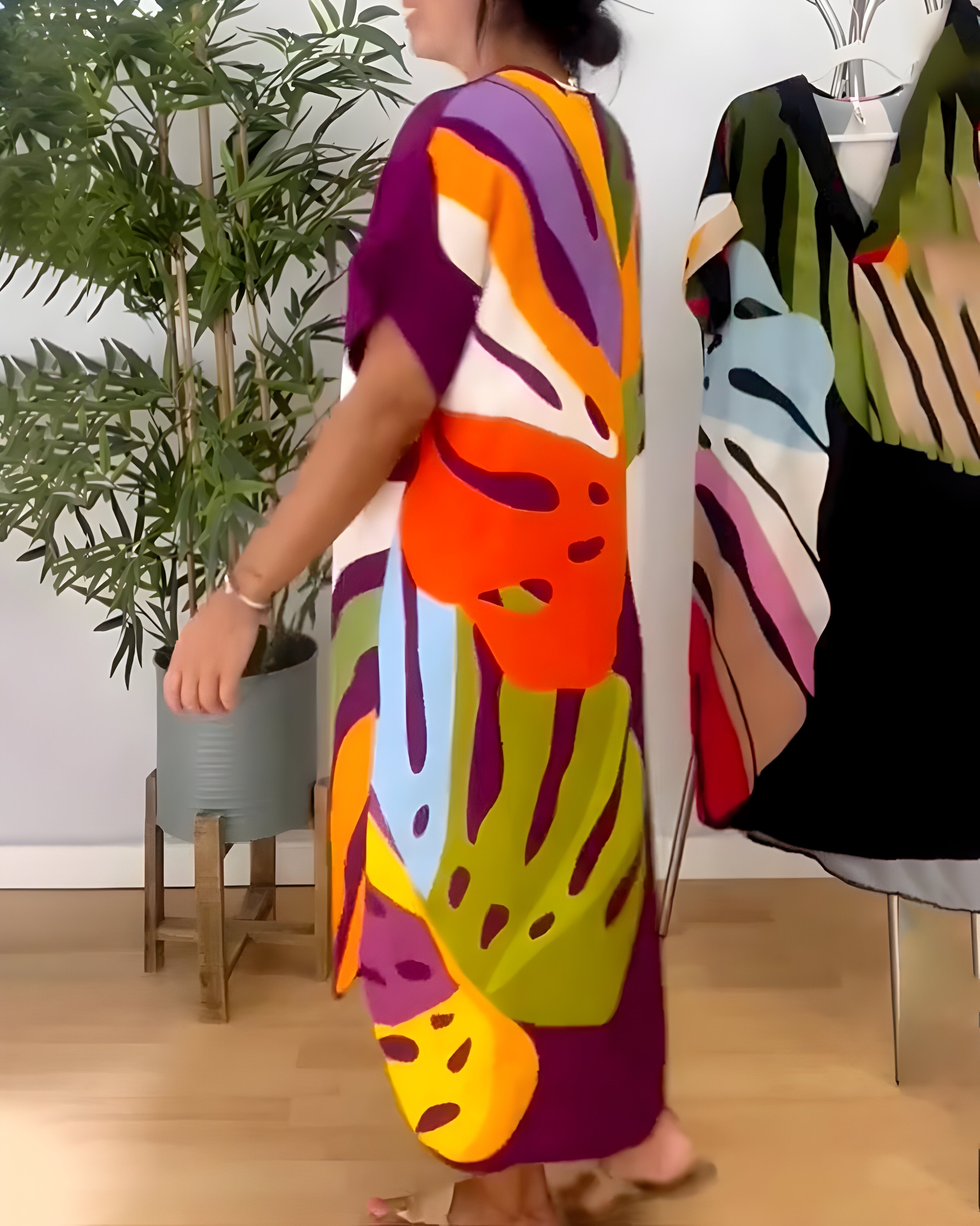 Wynne | Abstract Patroon Jurk