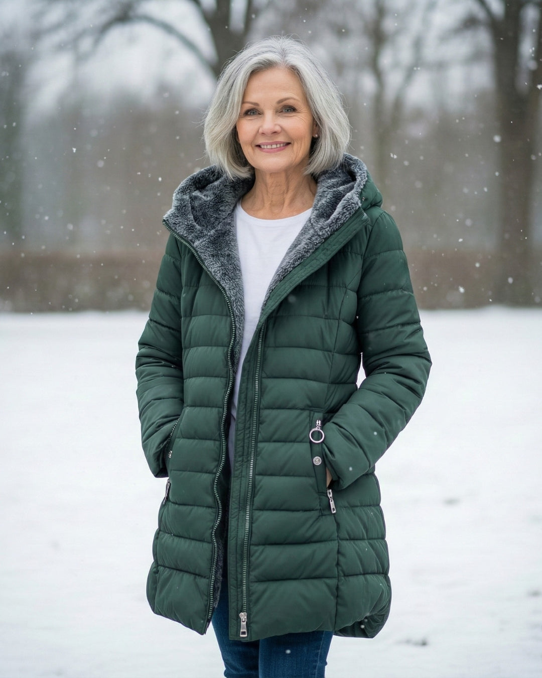 Clair | Pufferjas gevoerd met fleece