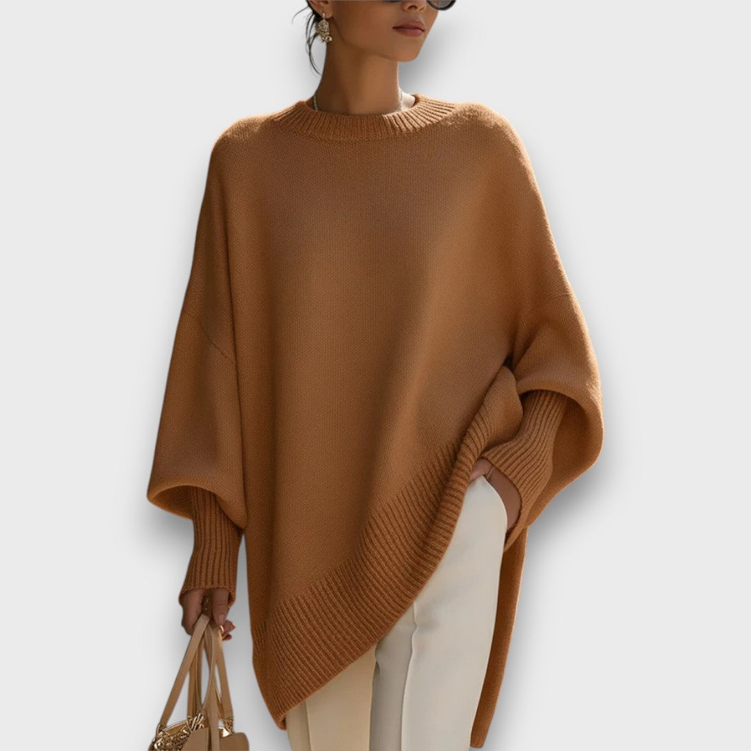 Leona | Gebreide wol trui met ontspannen elegantie