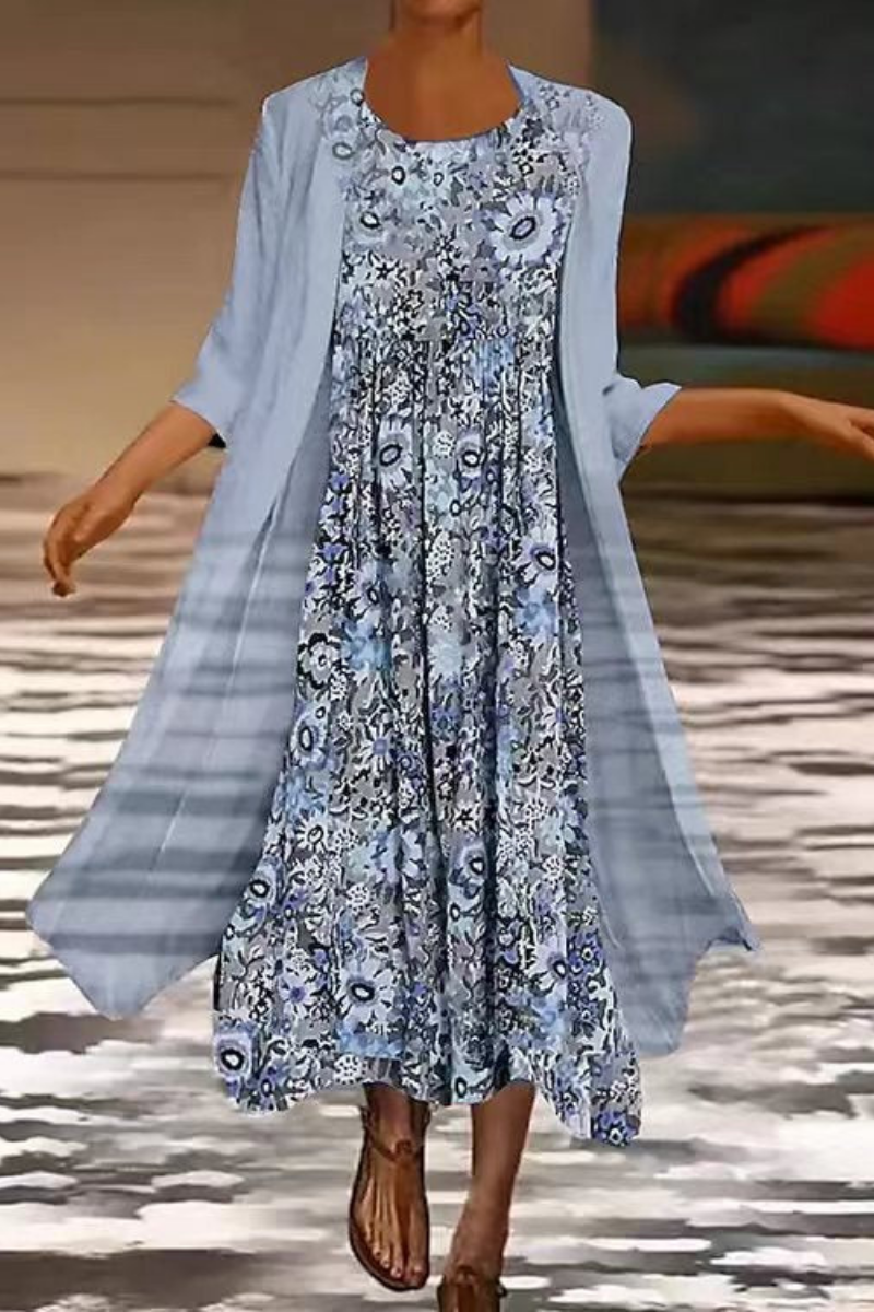 Maisie | Bloemen Boho Maxi Jurk