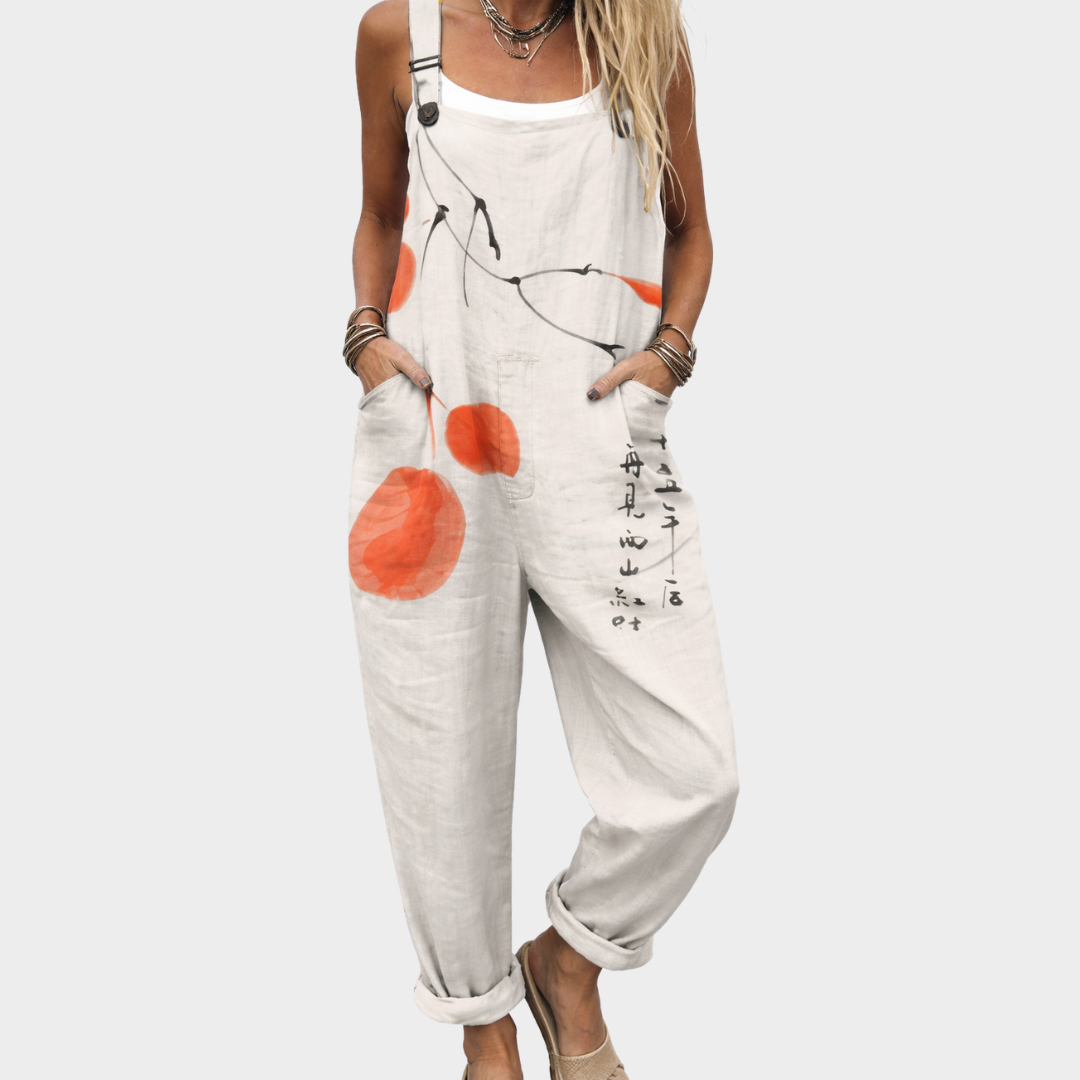 Comfortabele Gedrukte Dungaree