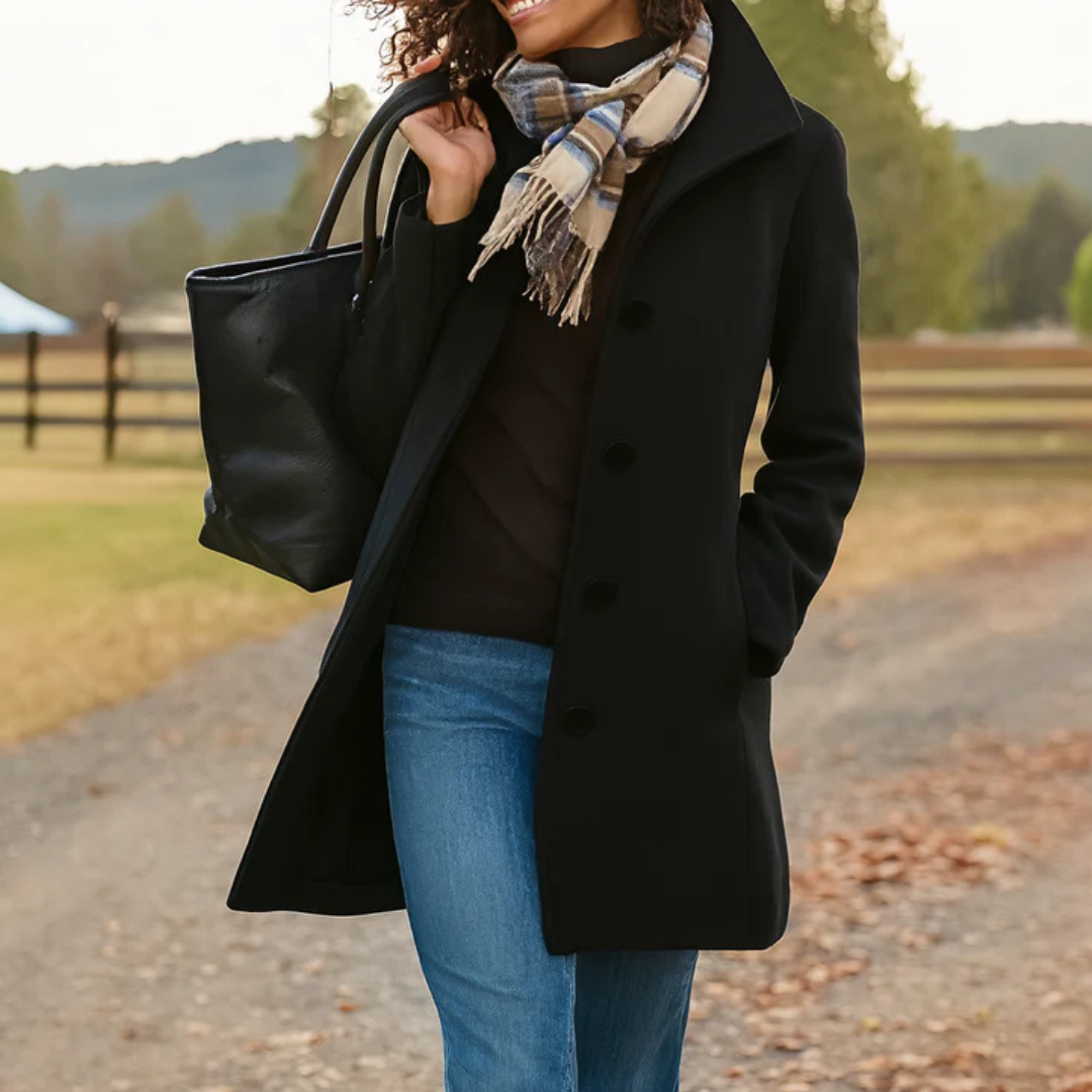 ADRIANA | Elegante Jas met Omarmende Warmte en Tijdloze Stijl