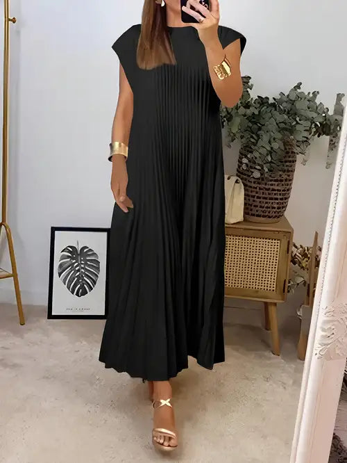 SIMONE | LICHTE EN VERFIJNDE PLISSÉJURK