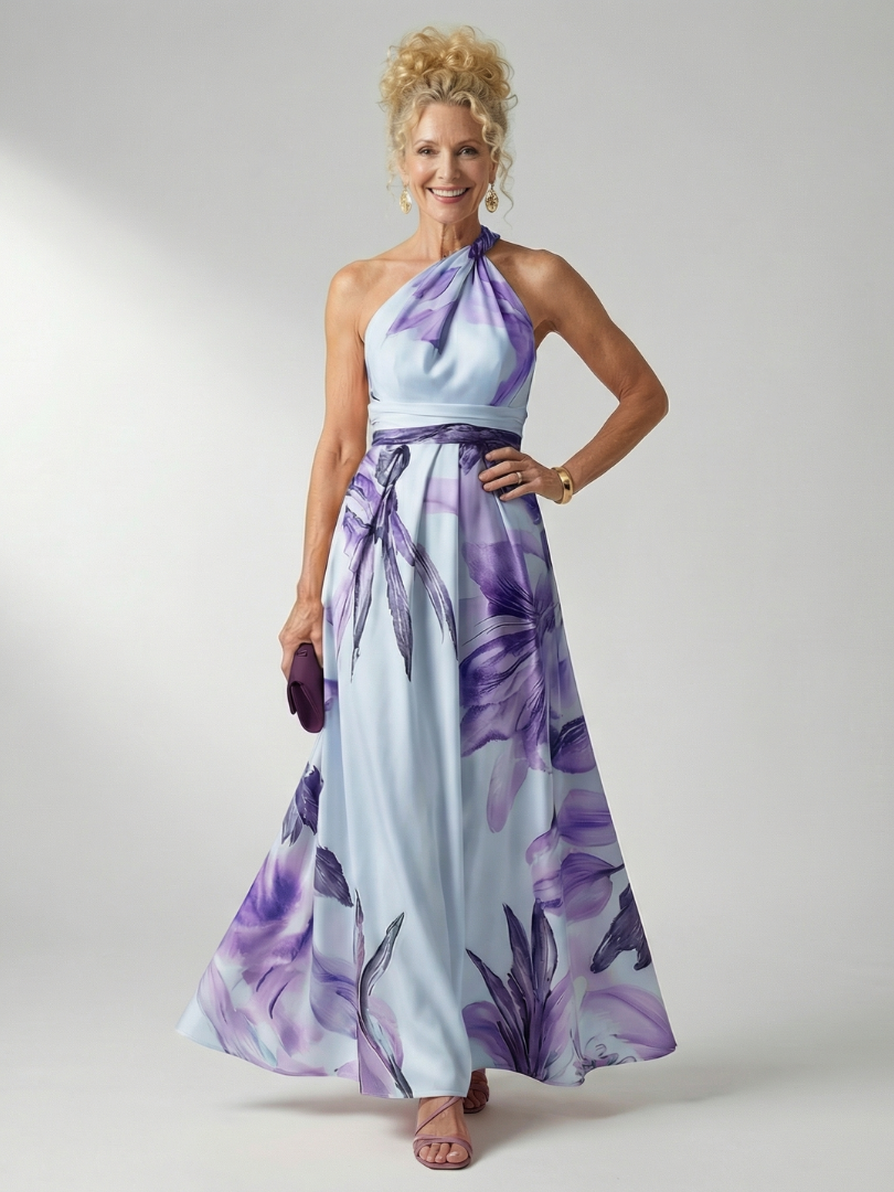 Amiel | Lichte maxi-jurk met bloemen
