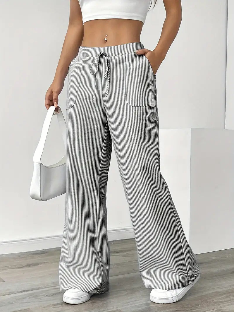 Elise™ Casual Gestreepte Broek