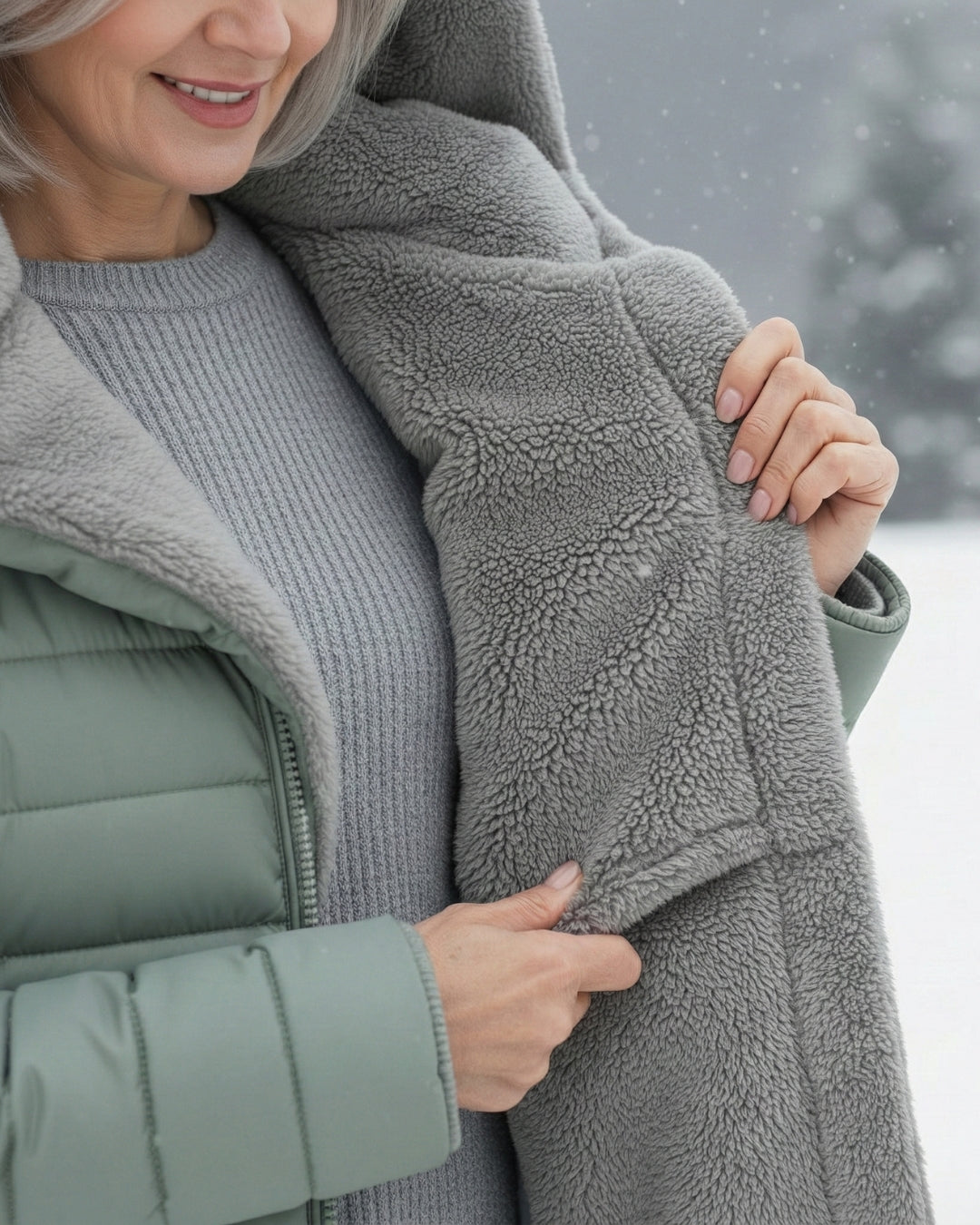 Clair | Pufferjas gevoerd met fleece