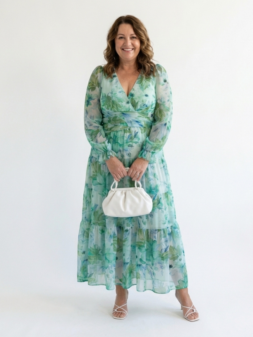 Althea | Maxi-jurk met lange mouwen