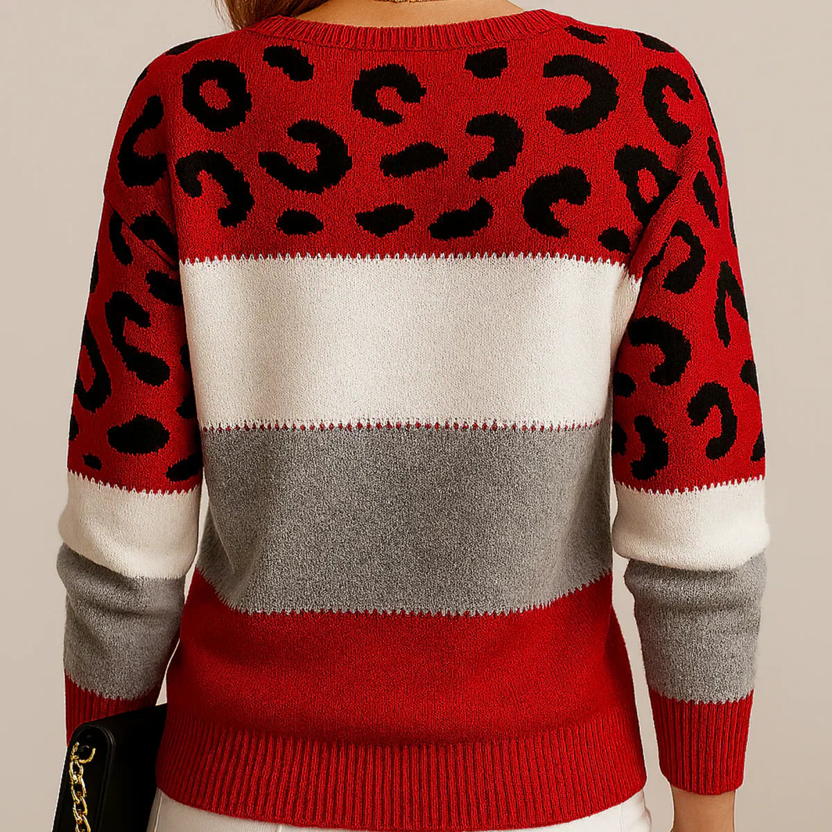Rosa | Casual Trui met Luipaardprint