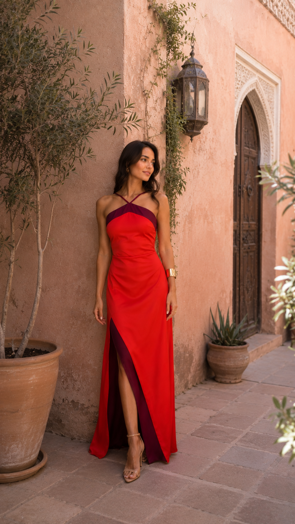Oasis | Jurk in rood