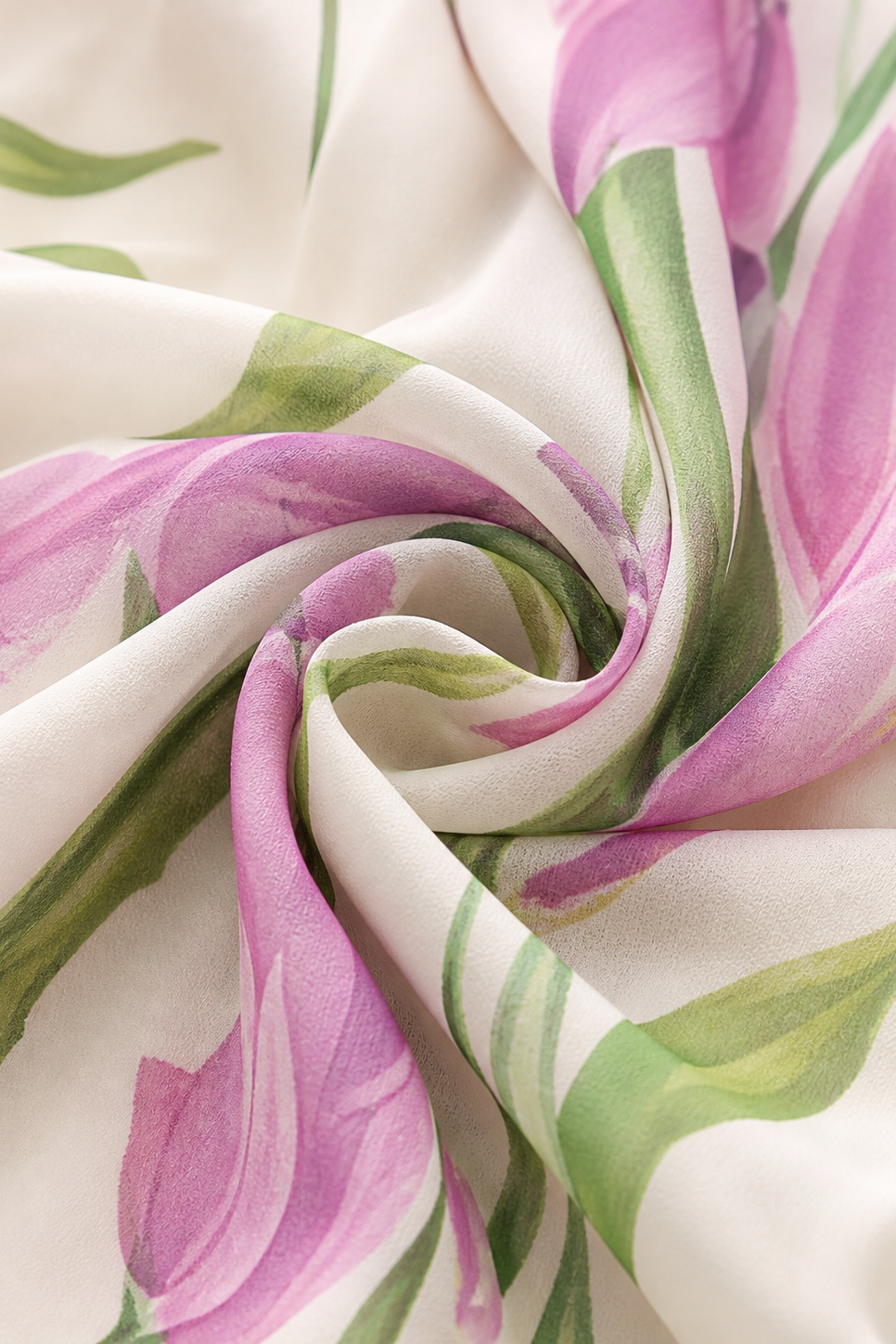 Lange geplooide jurk met bloemenprint