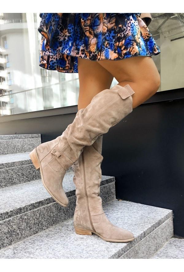Zavira | Elegante, warme suede laarzen voor dames
