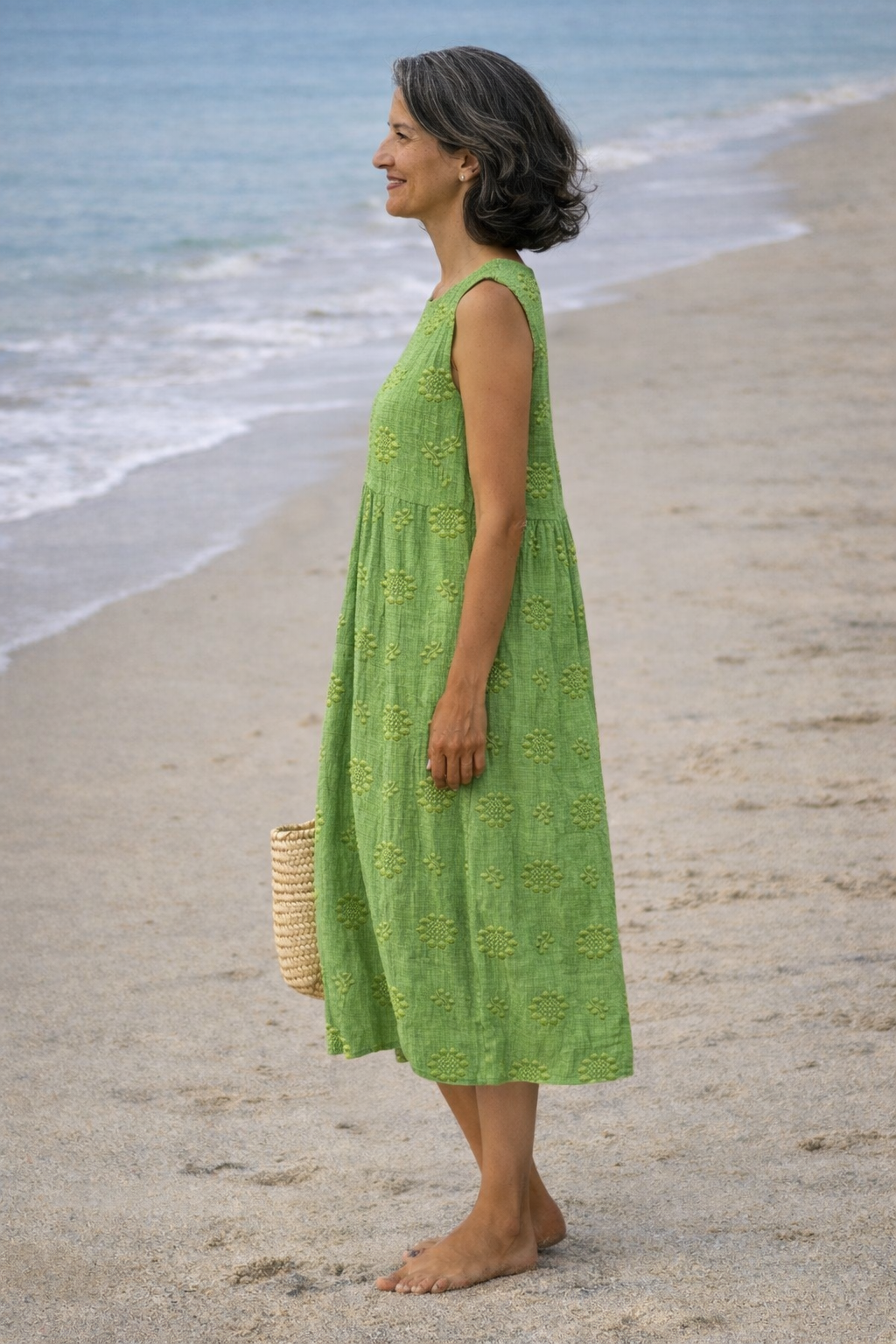 Sara | Midi-jurk met print