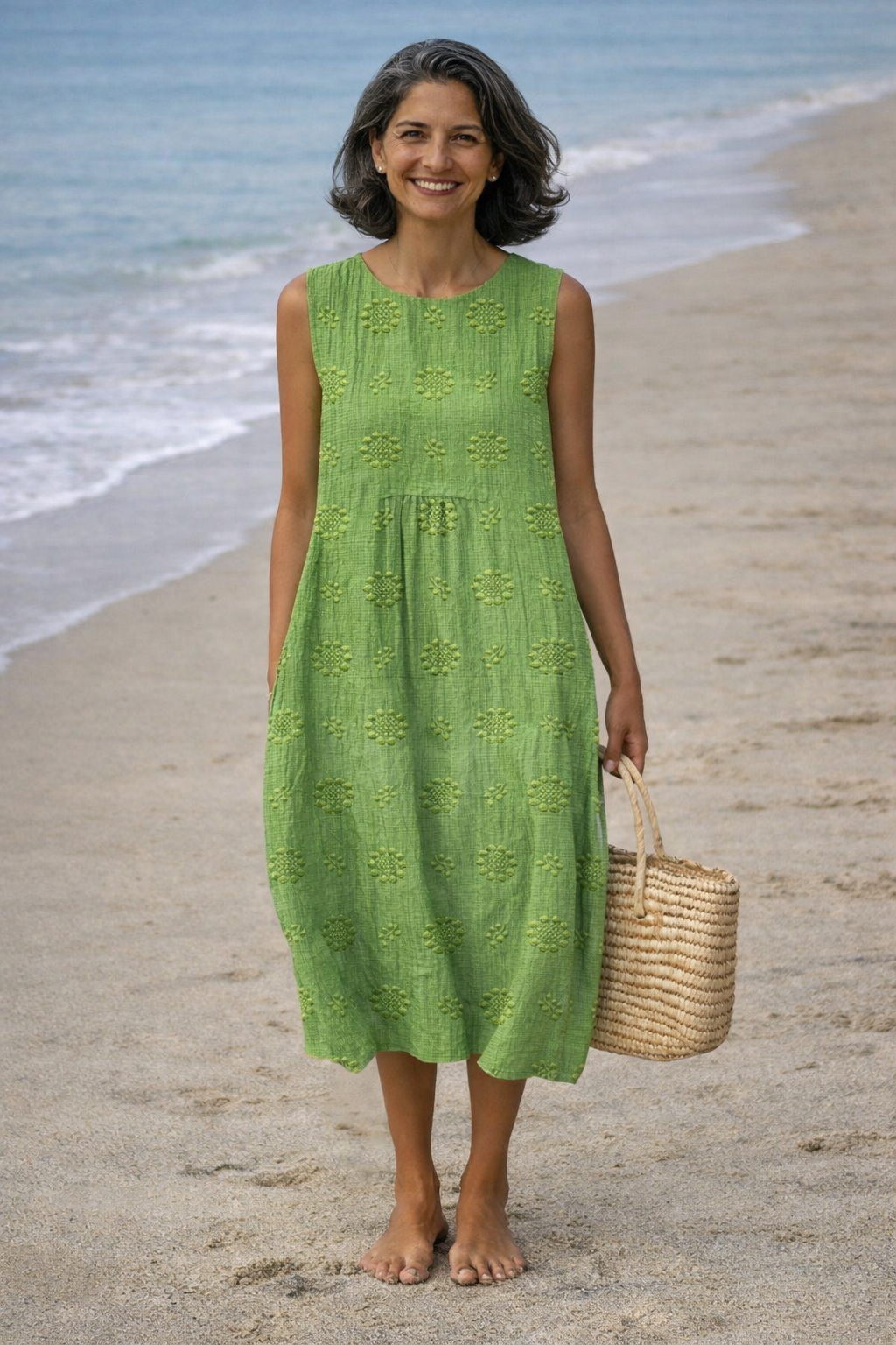 Sara | Midi-jurk met print