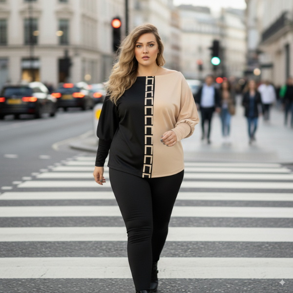 LUNACHIC - SET VAN MODIEUZE TRUI EN BROEK