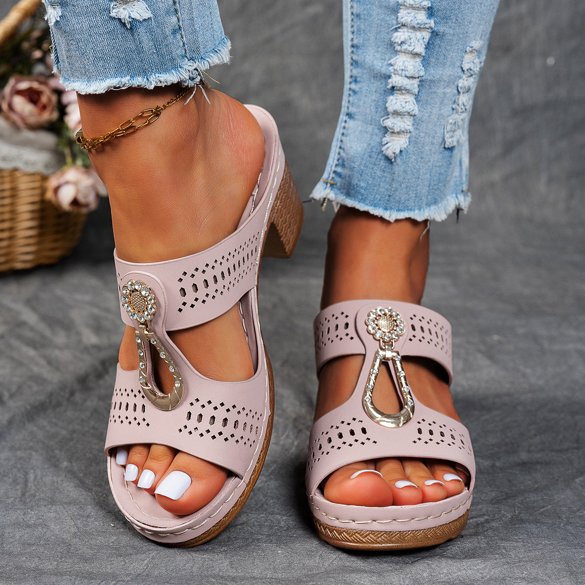 Isabella™ | Comfortabele Orthopedische Sandalen met Hoge Hakken