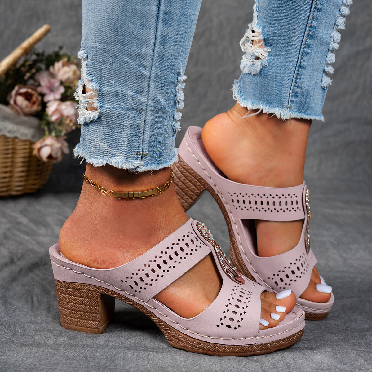 Isabella™ | Comfortabele Orthopedische Sandalen met Hoge Hakken