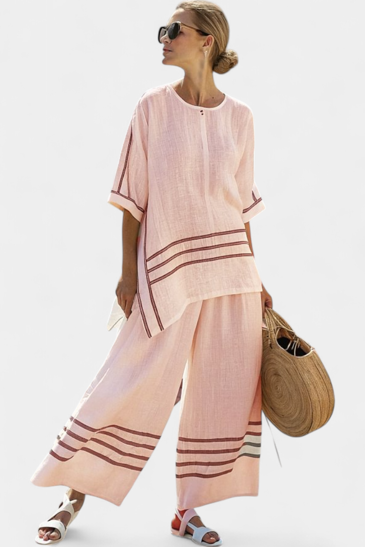 Wynric | Top Asymmetrisch Gestreept Sofisticeerd & Dappere Broek
