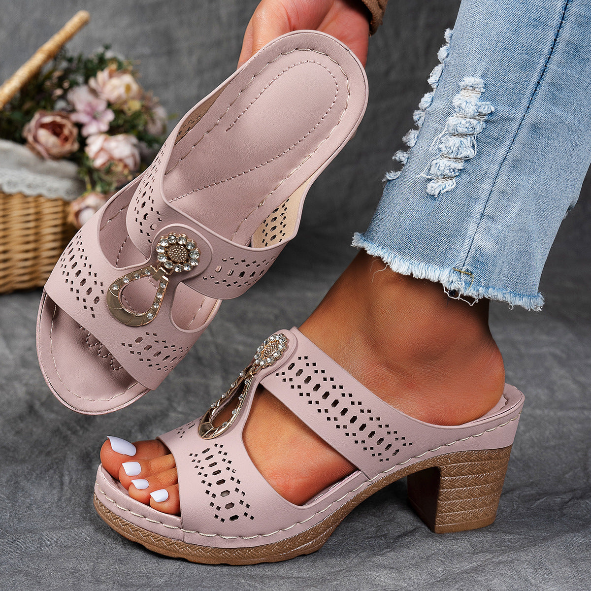 Isabella™ | Comfortabele Orthopedische Sandalen met Hoge Hakken