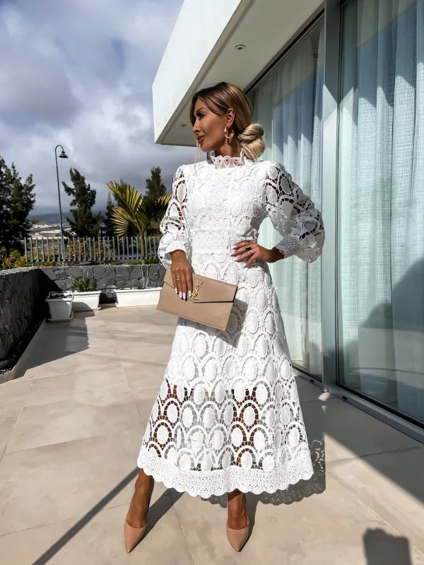 Noor™ | Romantische Jurk met Verfijnde Details