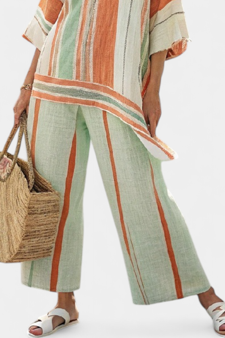 Bellmere | Elegante Asymmetrische Top & Wijde Broek