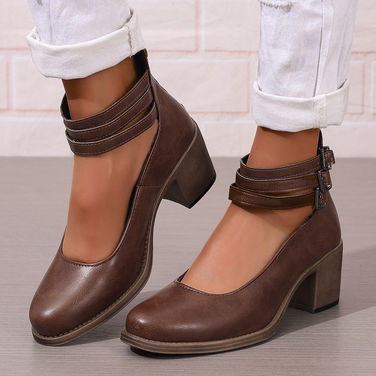 Rihane sandalen met hak