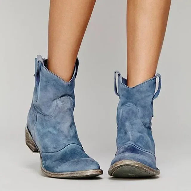CALYPSO | Elegante Vintage Western Enkellaarsjes