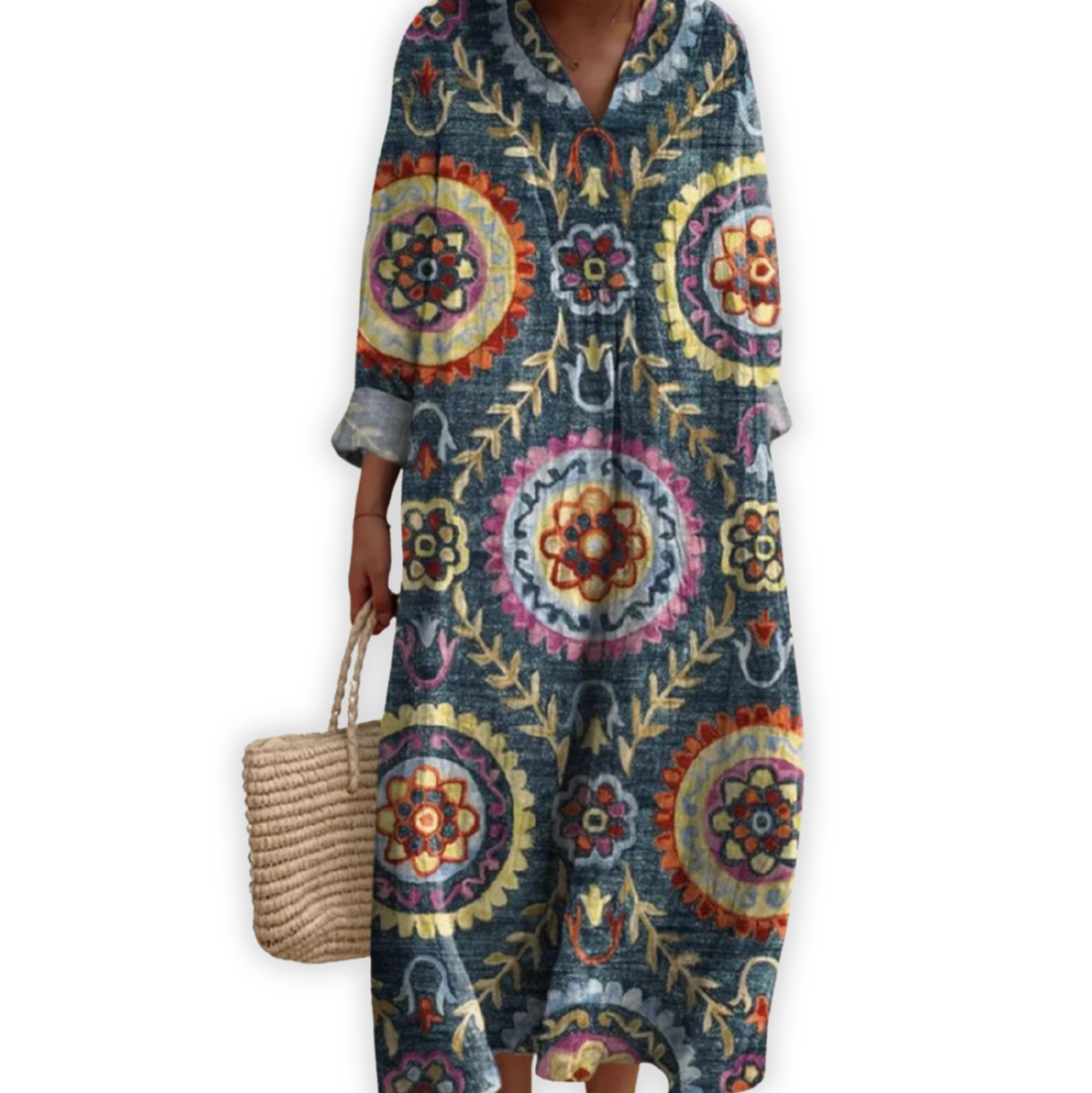 Olivia - Licht Vintage Jurk