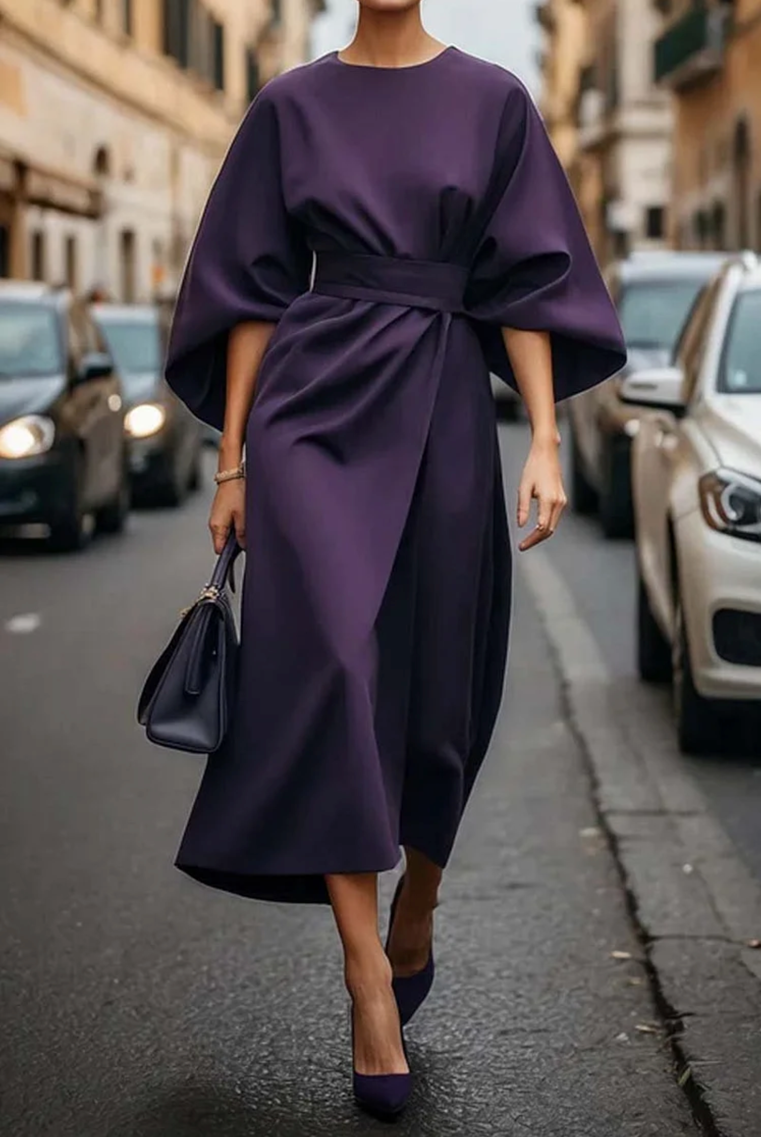 Matzliah™ | Elegante Lantaarnmouw Jurk