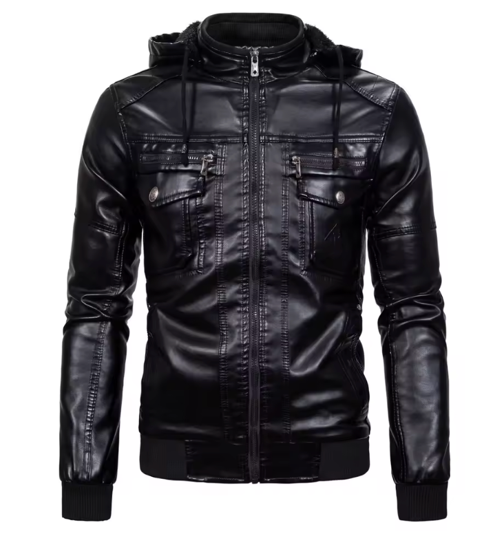 Beaumont™ | Vintage Leren Jas met Capuchon