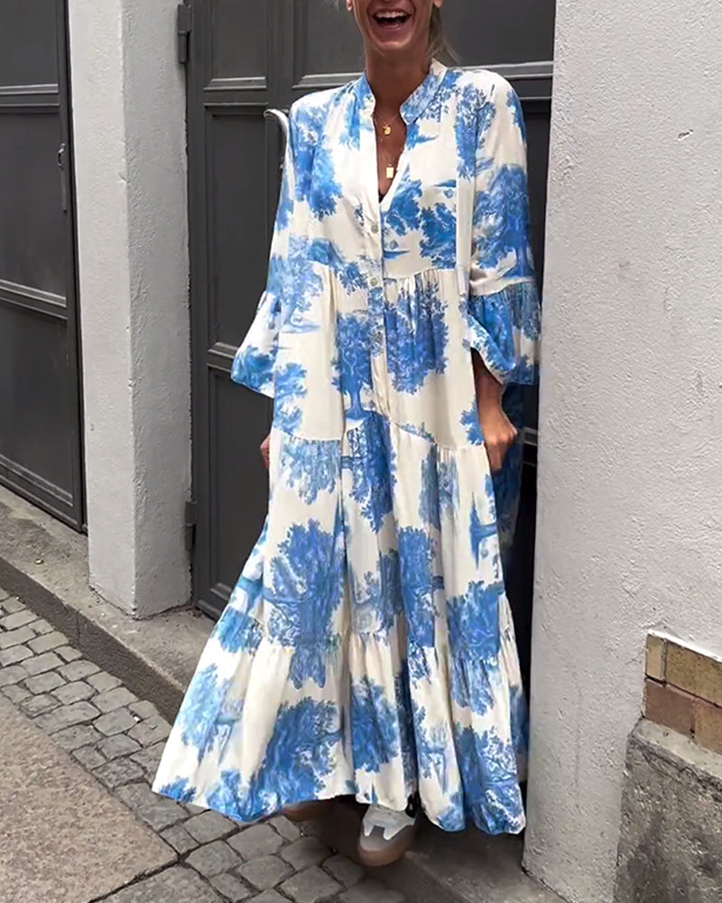 Serene | Lange Vloeiende Elegante Jurk