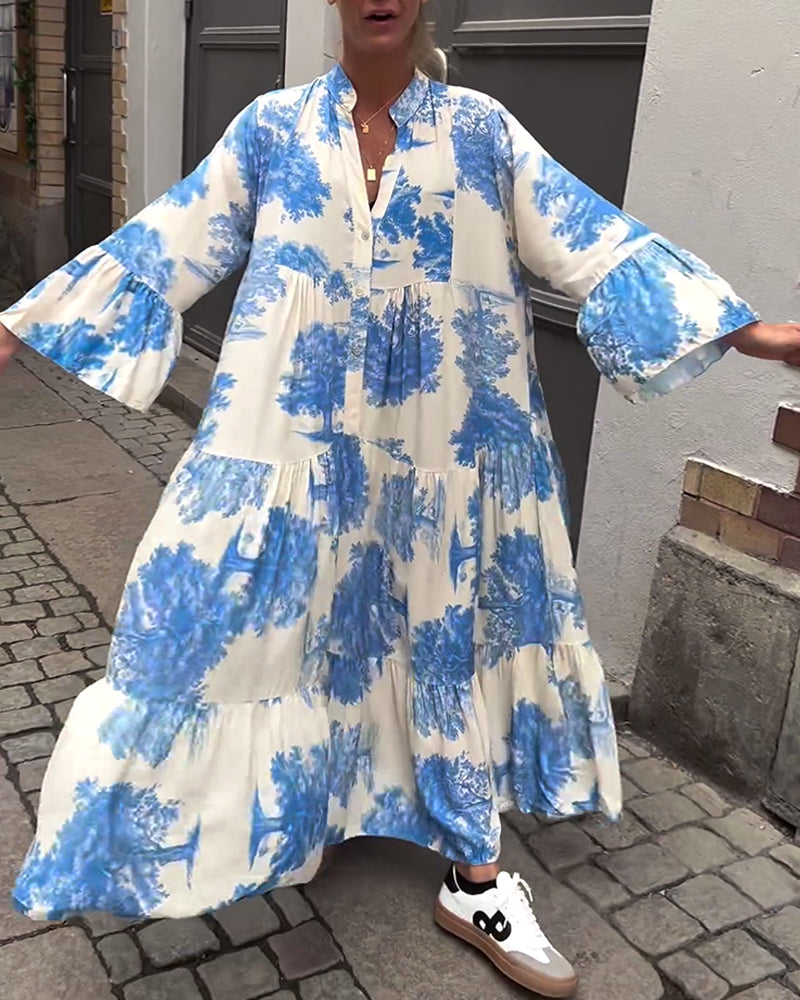 Serene | Lange Vloeiende Elegante Jurk