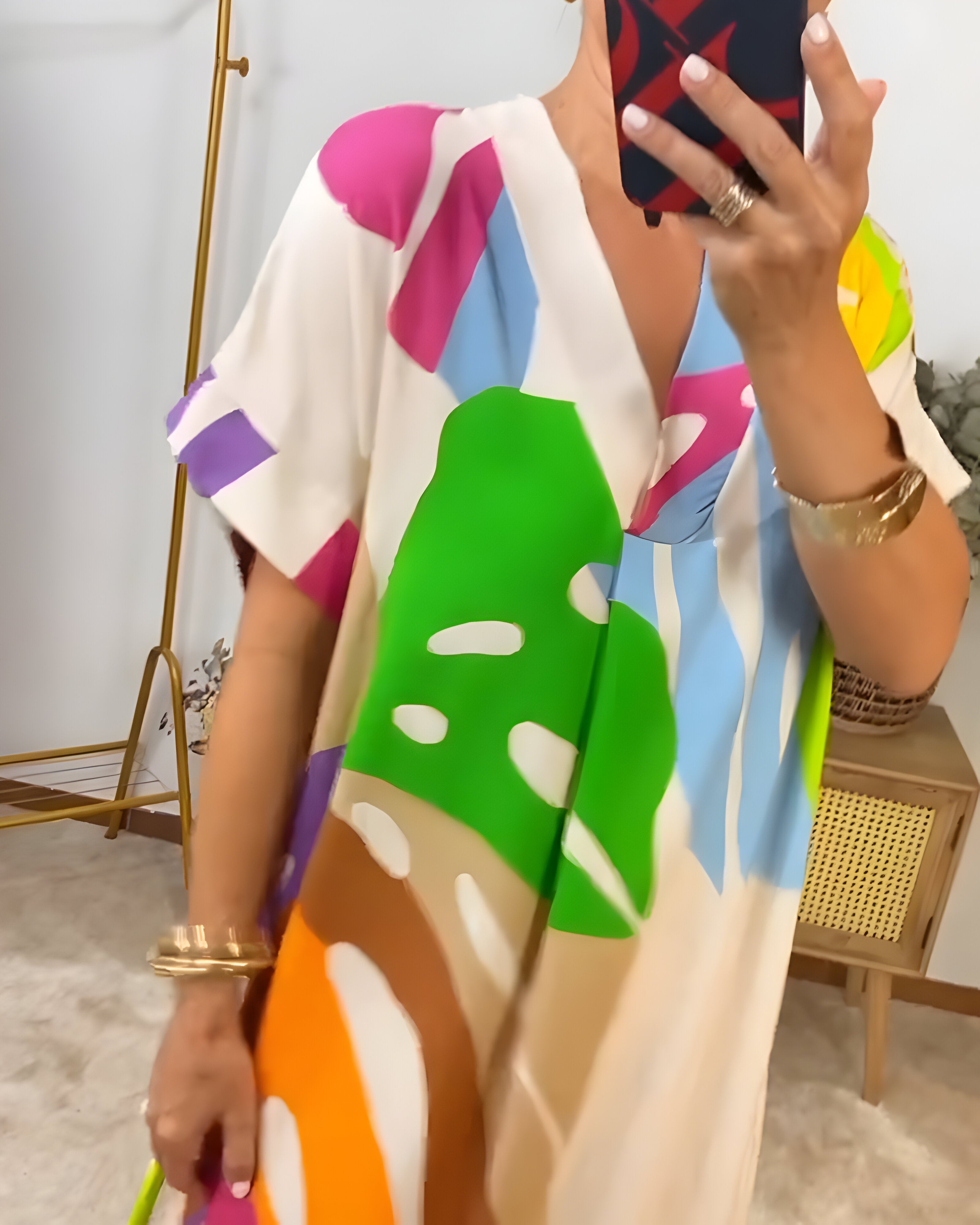 Wynne | Abstract Patroon Jurk