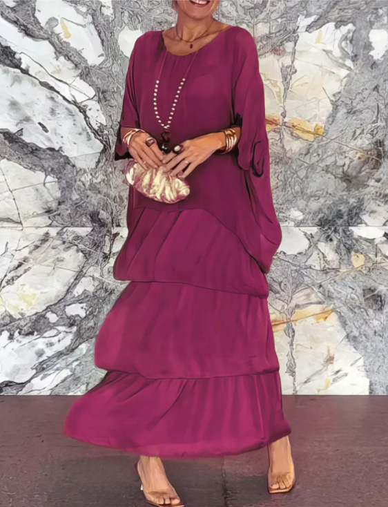 Lara | Elegante Vloeiende Maxi Jurk