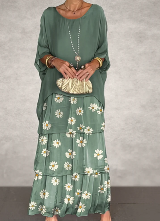 Lara | Elegante Vloeiende Maxi Jurk