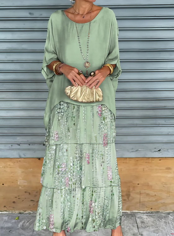 Lara | Elegante Vloeiende Maxi Jurk