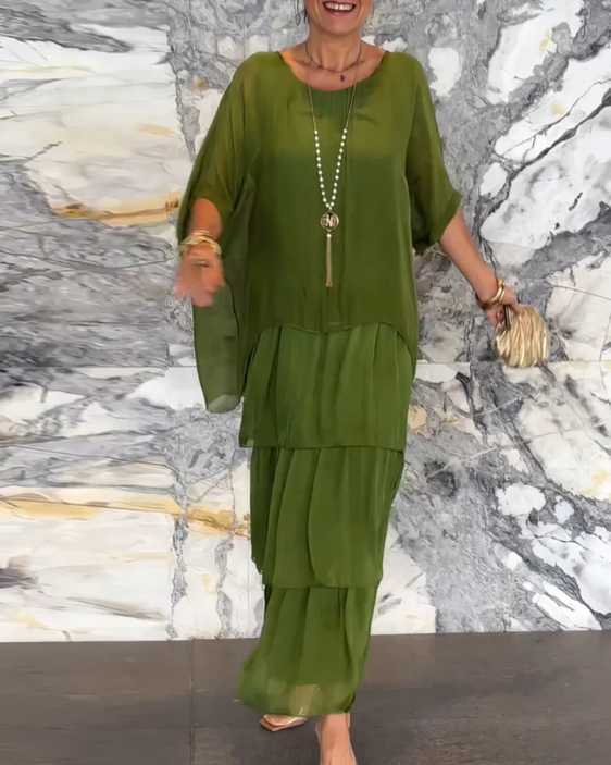 Lara | Elegante Vloeiende Maxi Jurk