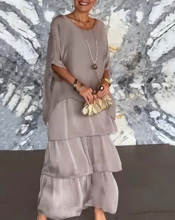 Lara | Elegante Vloeiende Maxi Jurk