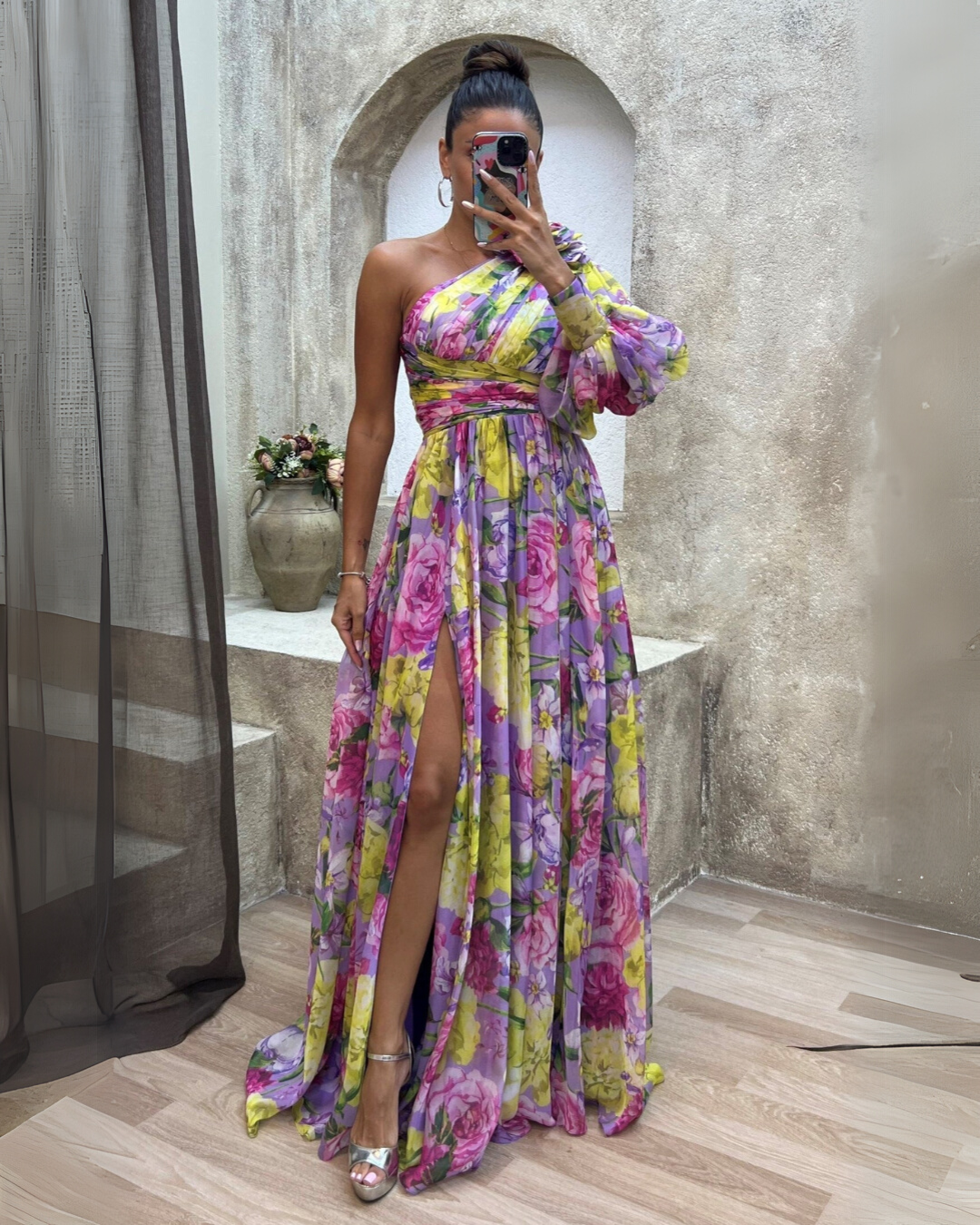 Maud™ | Elegante Jurk met Lange Mouwen