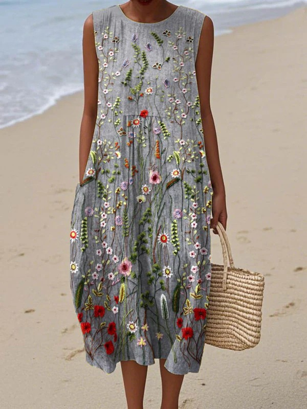 Cara™ || Wildflower Midi-jurk