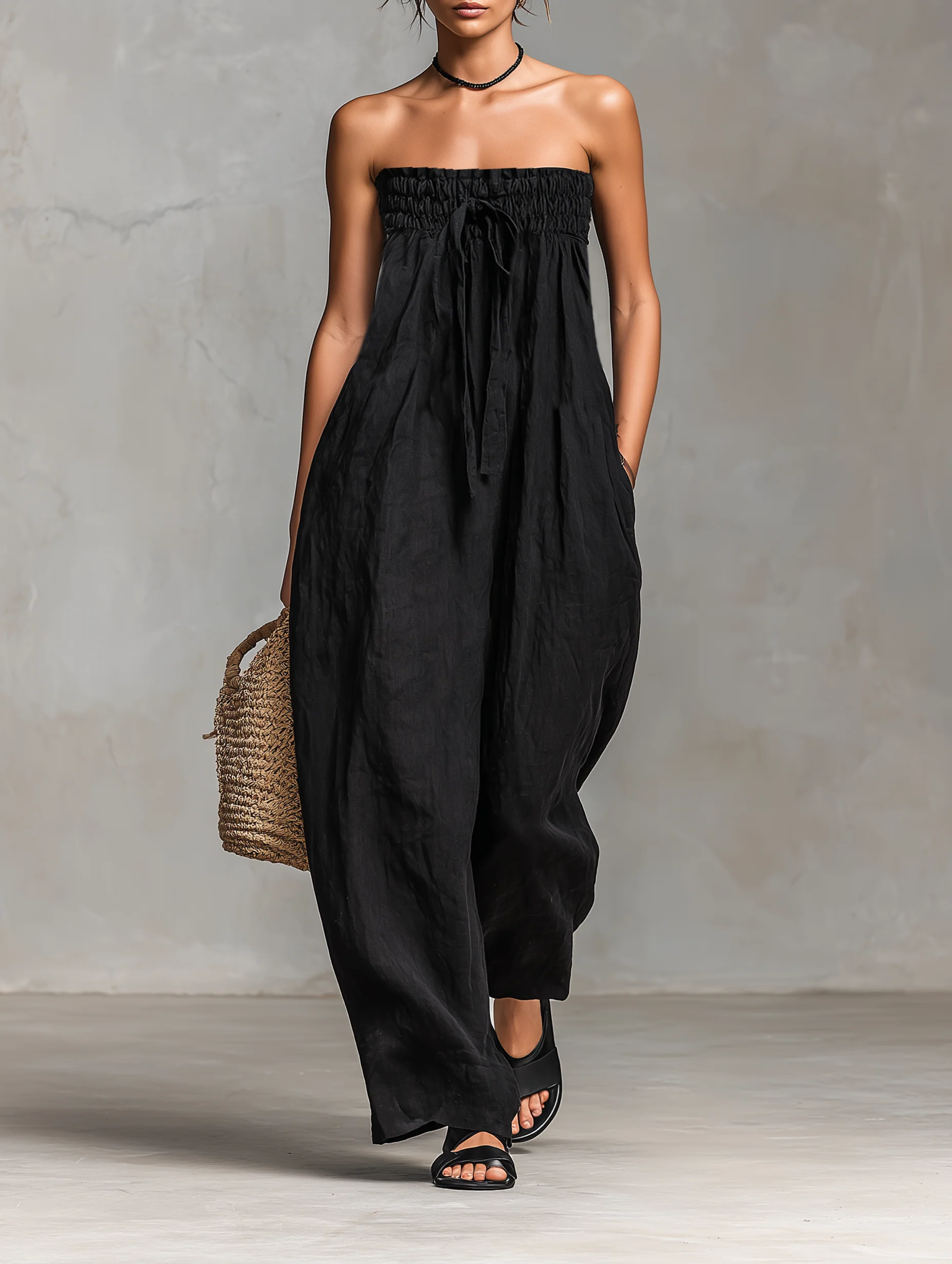 Nina™ || Strapless elegante jumpsuit