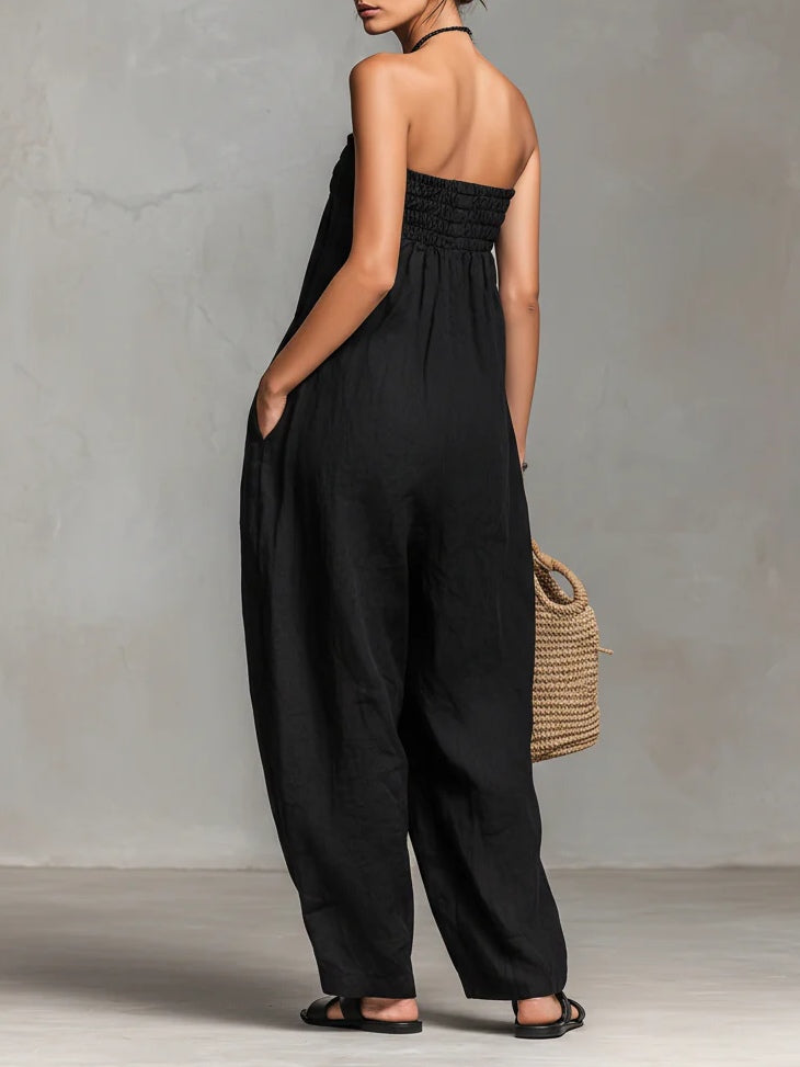 Nina™ || Strapless elegante jumpsuit