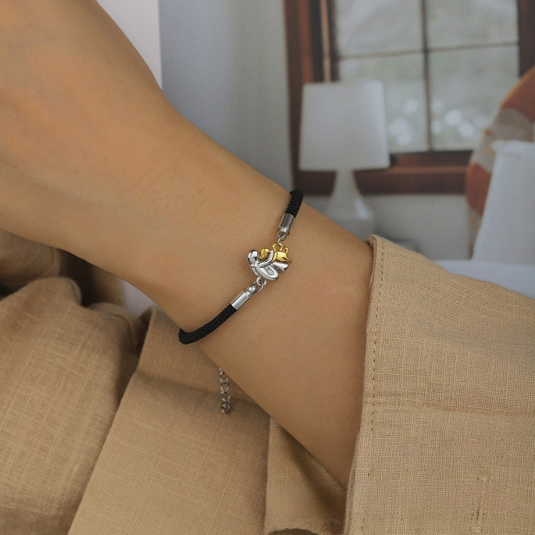 katy™ - Armband met koord en hondenicoon