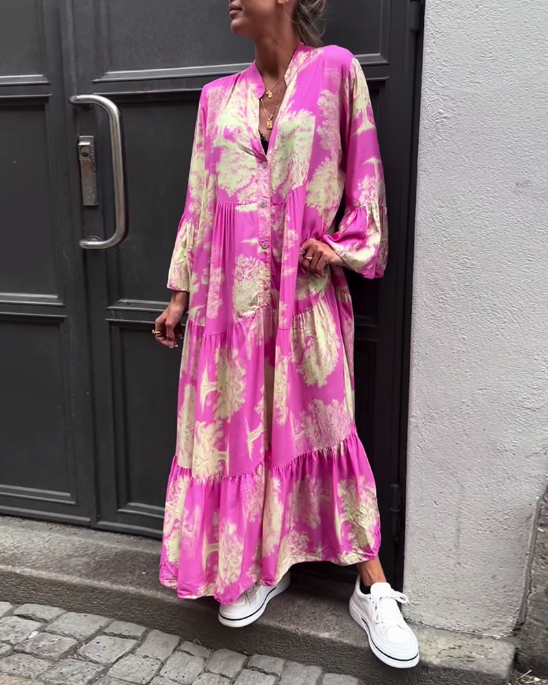 Serene | Lange Vloeiende Elegante Jurk