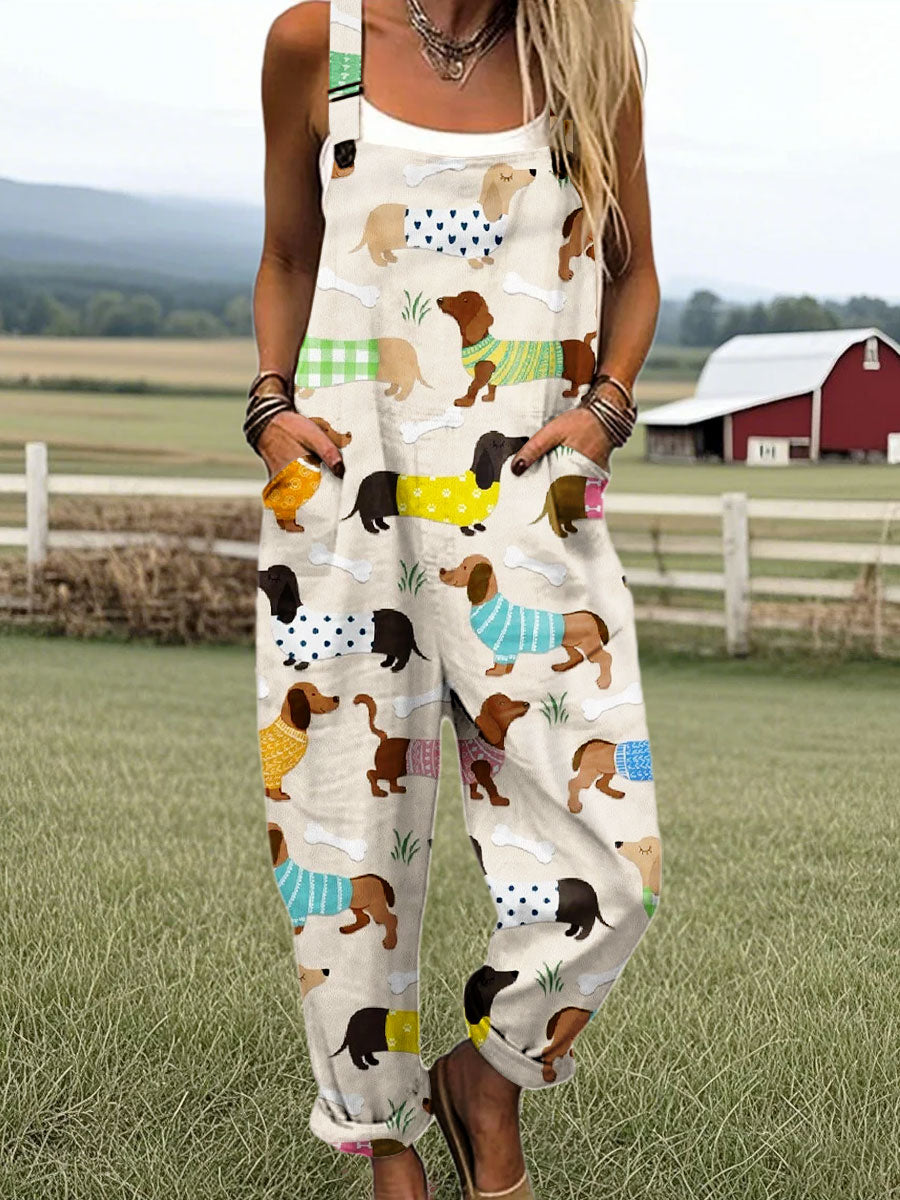Grace | Giocoso Jumpsuit met Hondenprint